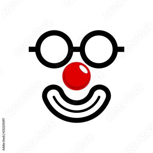 Fotobehang Red ball vector collection, red nose vector collection,