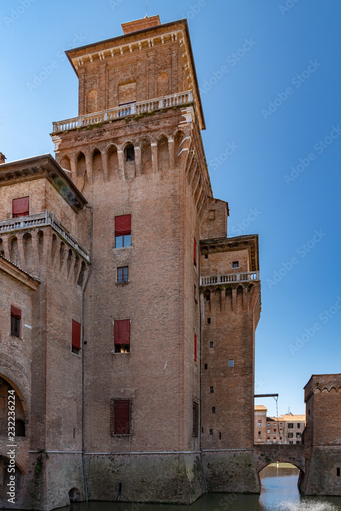 Este castle (Castello Estense) of Ferrara, Italy
