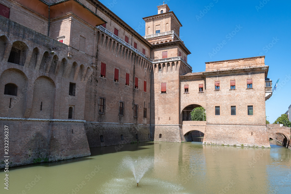 Este castle (Castello Estense) of Ferrara, Italy