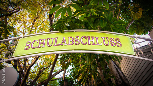 Schild 339 - Schulabschluss photo