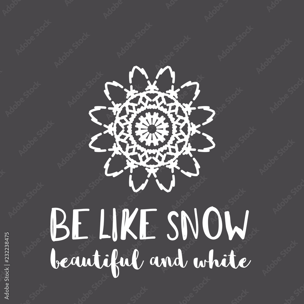 Christmas greeting card with geometric ornament and text Christmas greeting card with geometric ornament and text