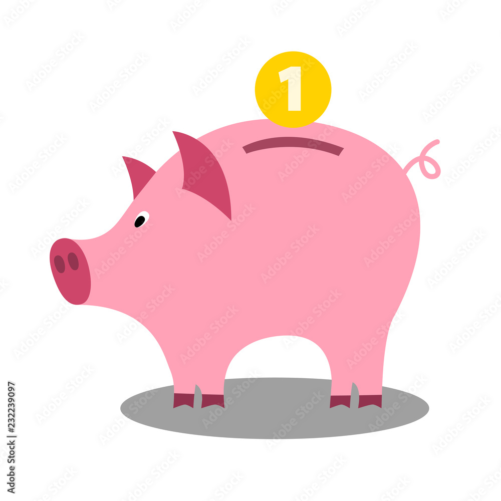 Moneybox icon. Vector illustration for your cute design. Moneybox icon. Vector illustration for your cute design.