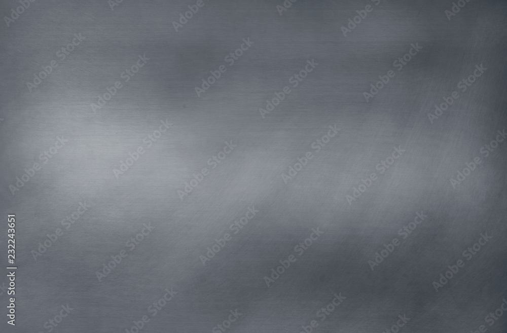 Brushed steel plate background texture horizontal