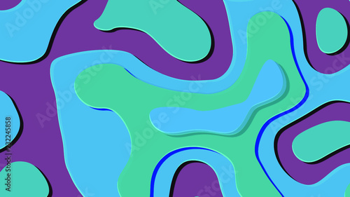 Fotografie Seamless pattern background of multicolored lines with scribbler.