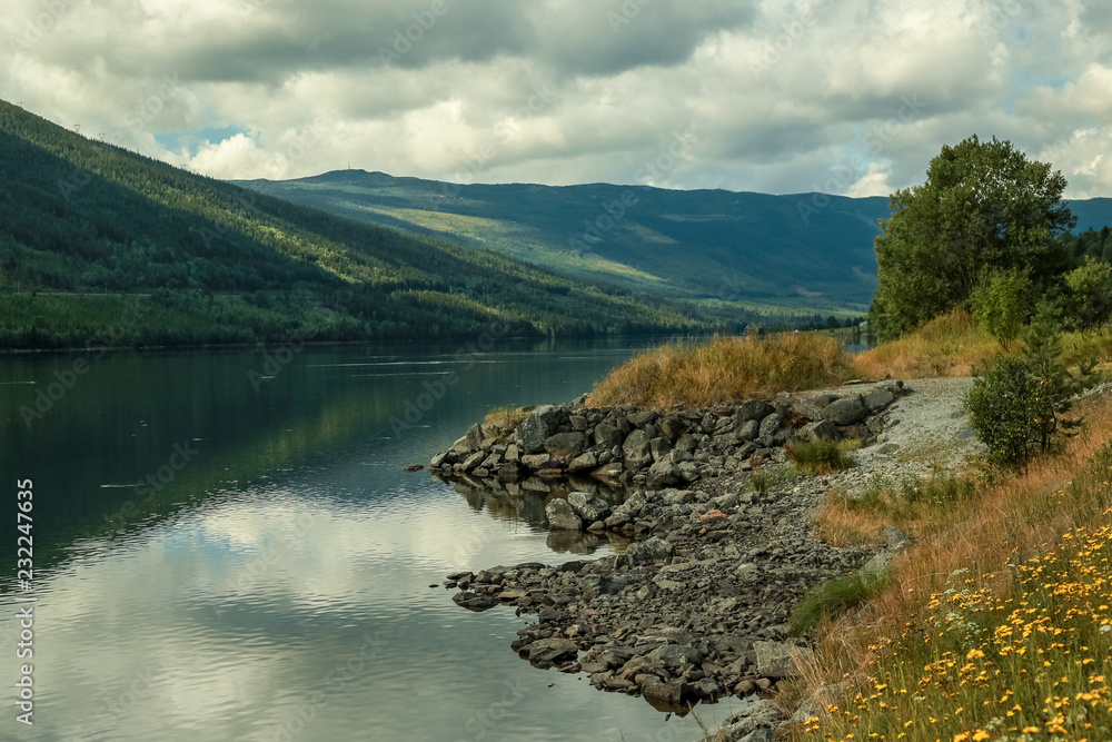 Fototapeta premium Norwegian river in the mountains