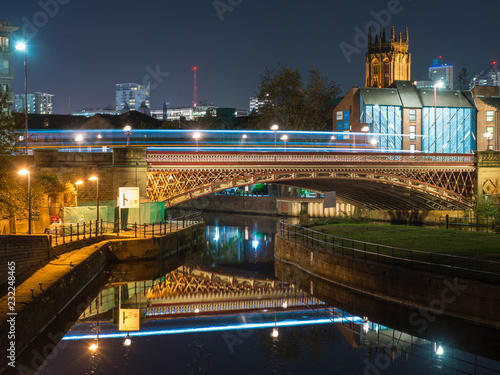 Leeds Crown Point Bridge At Night