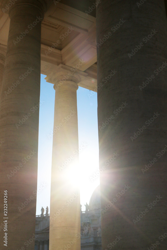 Light between columns