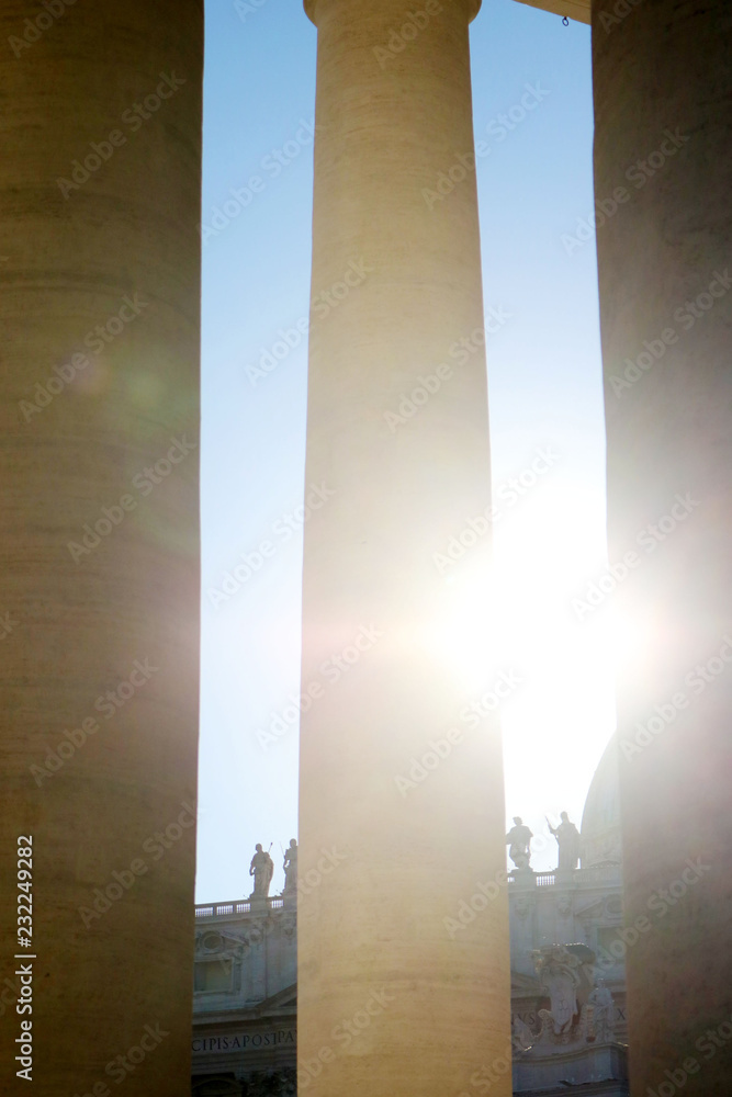 Light between columns