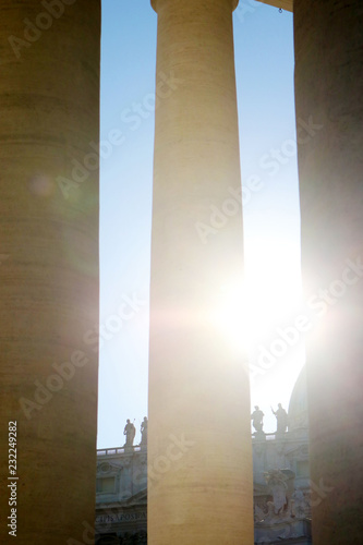 Light between columns