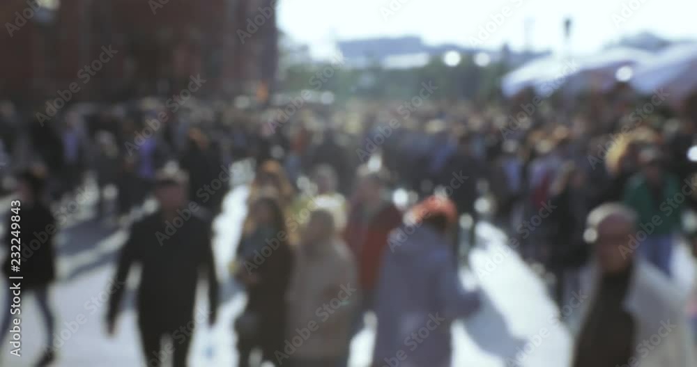 Traffic of people near the Red Square Traffic of people near the Red Square