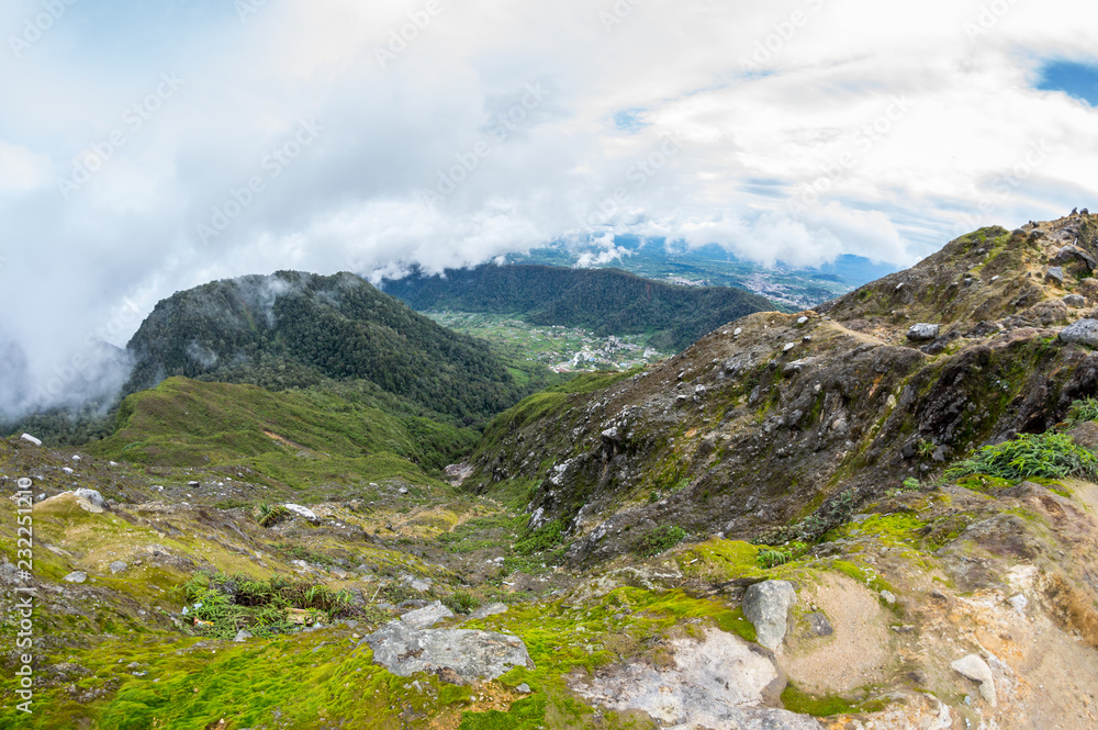 The slope of mount Sibayak