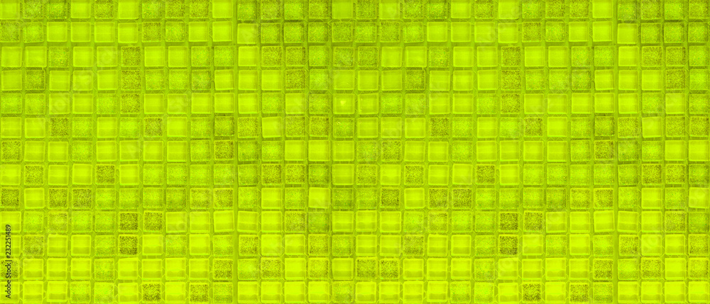 Green mosiac tiles wall Green mosiac tiles wall