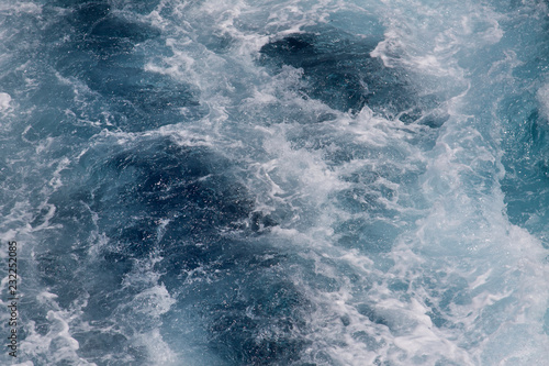 Swirling sea water boat engine texture background. © Studio F.