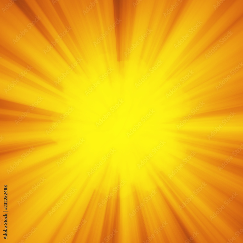 Background with abstract explosion or hyperspeed warp sun God rays. Bright orange yellow light strip burst, flash ray blast. Illustration with copyspace for your text Background with abstract explosion or hyperspeed warp sun God rays. Bright orange yellow light strip burst, flash ray blast. Illustration with copyspace for your text