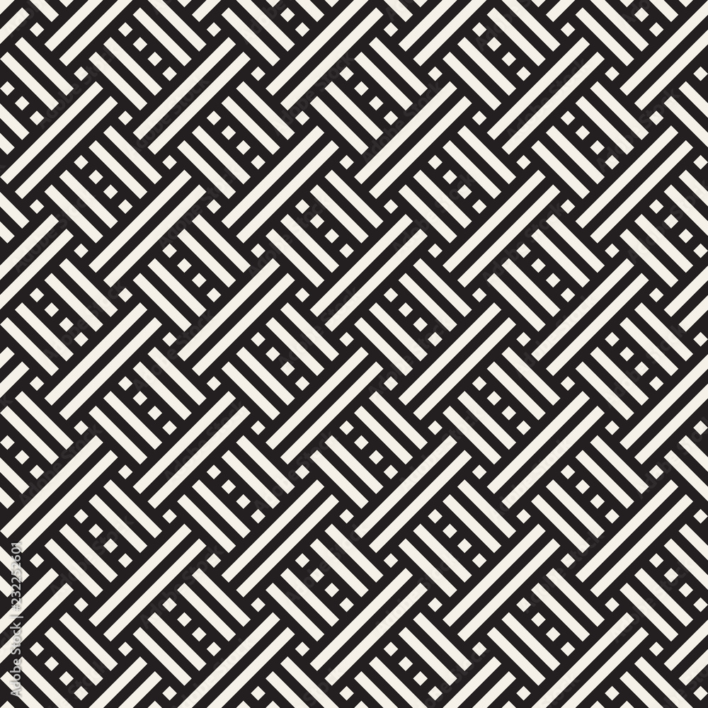Vector seamless pattern. Modern stylish abstract texture. Repeating geometric tiles