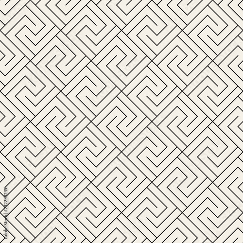 Vector seamless pattern. Modern stylish abstract texture. Repeating geometric tiles 