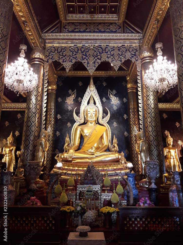 Golden Buddha statue in Northern Thailand