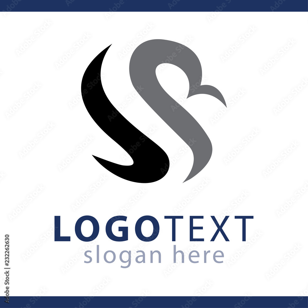 SR Initial Letter circle logo icon vector template SR Initial Letter circle logo icon vector template