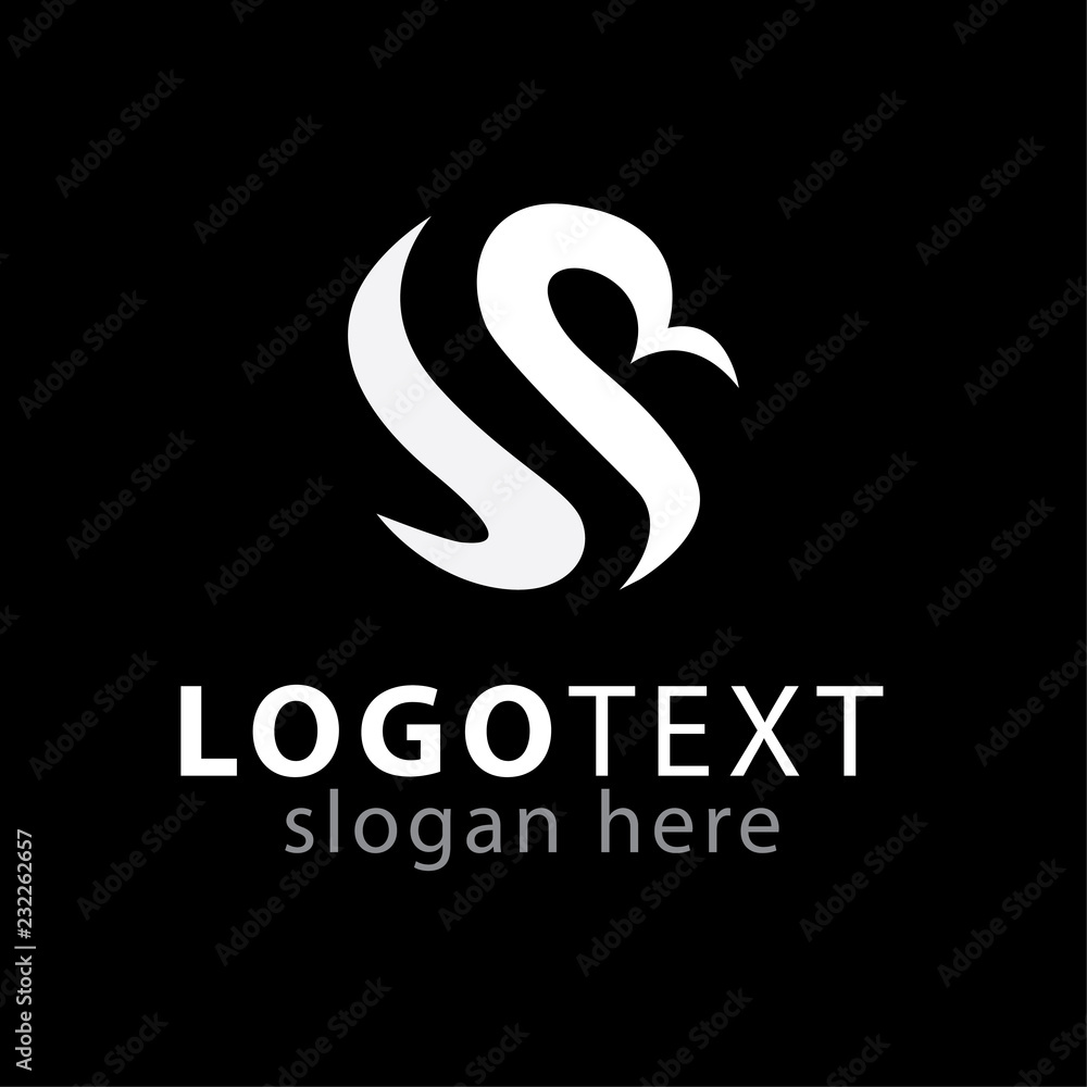 SR Initial Letter circle logo icon vector template SR Initial Letter circle logo icon vector template