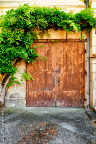 Ancient Door  Saint Emilion  Gironde  Aquitaine  France  Europe