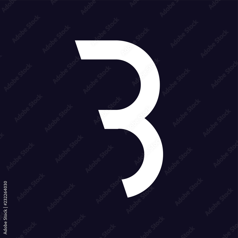 Fototapeta premium B Letter logo icon vector template