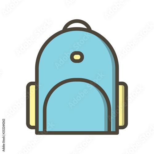 Bagpack Education Filled Outline Icon