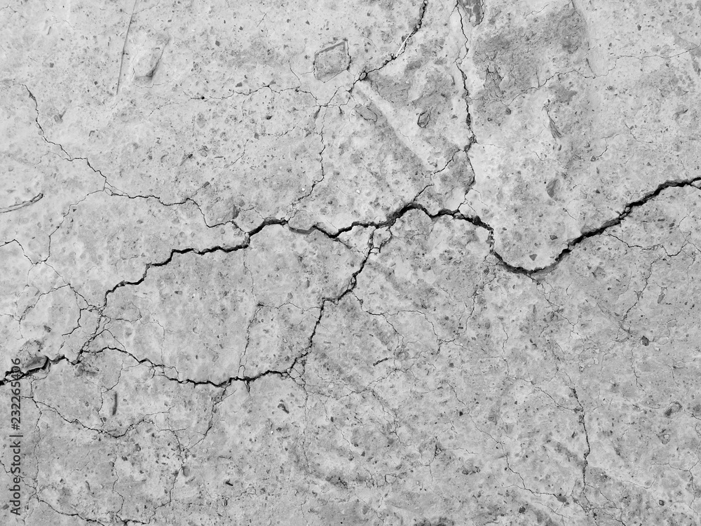 Obraz premium Cracked concrete texture closeup background
