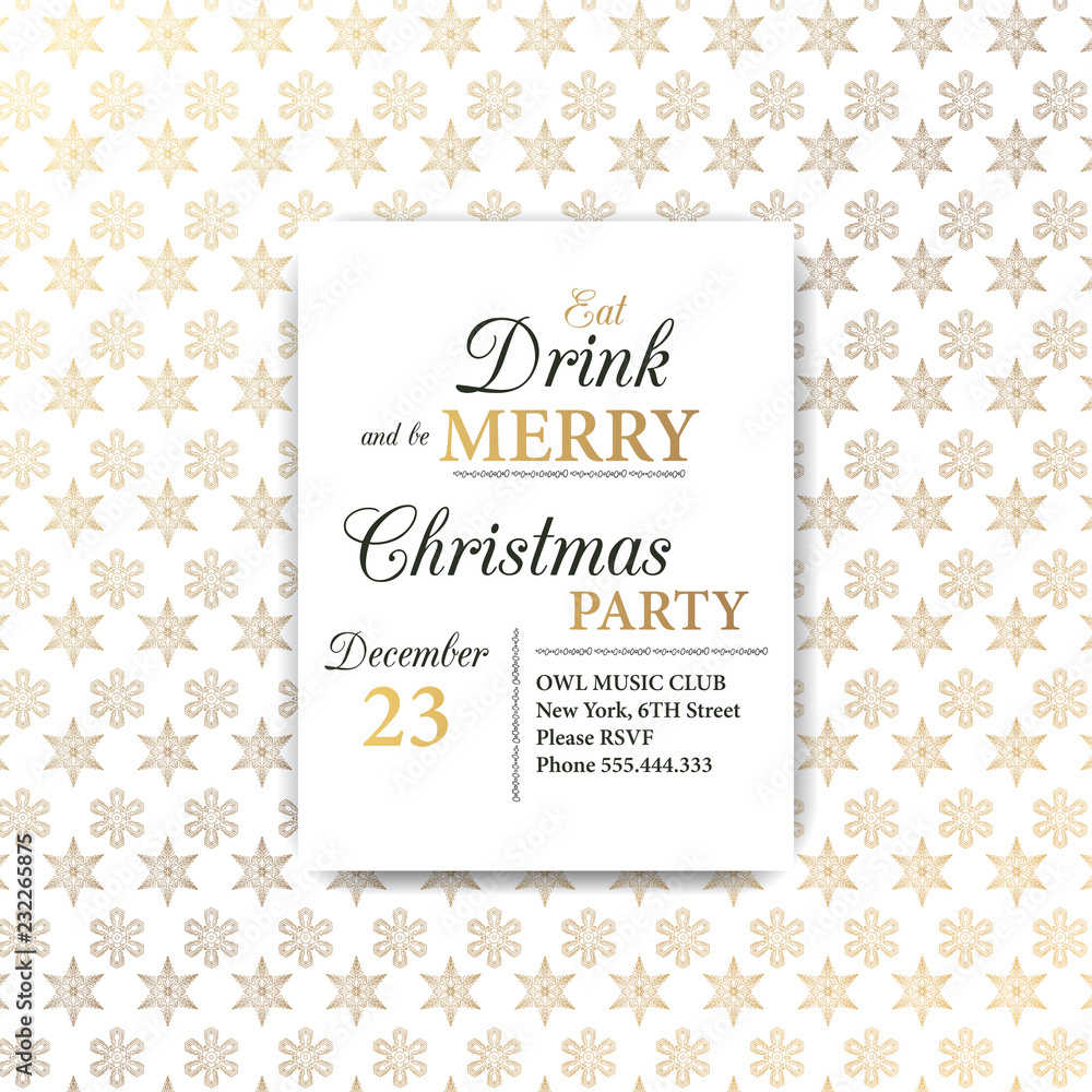 Invitation card for a Christmas party. Design template with xmas hand-drawn graphic illustrations. Greeting card with the New Year and Christmas holidays. Invitation card for a Christmas party. Design template with xmas hand-drawn graphic illustrations. Greeting card with the New Year and Christmas holidays.