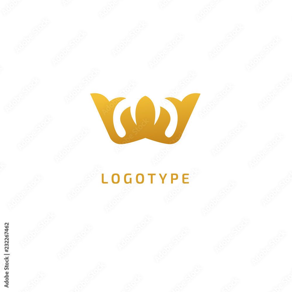 Vector stock logo, abstract crown vector template. Illustration design of elegant, premium and royal logotype queen and king crown on a dark background. Vector icon of wedding. Vector stock logo, abstract crown vector template. Illustration design of elegant, premium and royal logotype queen and king crown on a dark background. Vector icon of wedding.