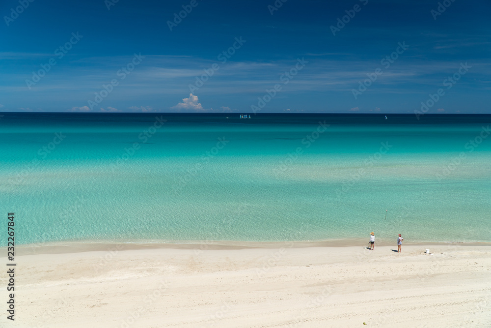 Amazing caribbean beach in Varadero, Cuba