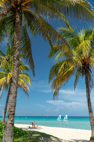 Amazing caribbean beach in Varadero, Cuba