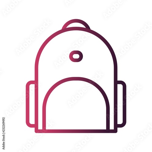Bagpack Education Line Gradient Icon