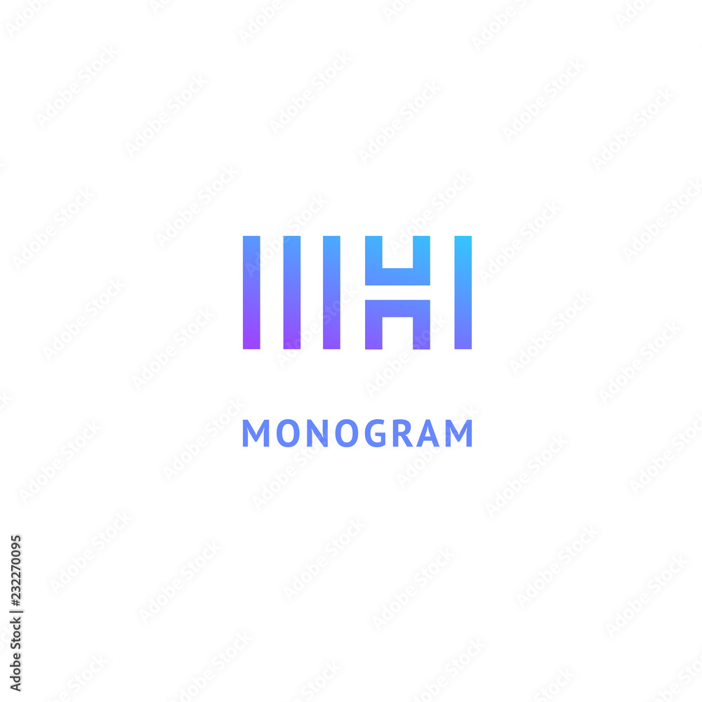 Monogram design elements, graceful template. Calligraphic elegant logo design. H logo line art monogram. Letter H on a dark background. Letter H vector logo. Business sign, identity, label, badge. Monogram design elements, graceful template. Calligraphic elegant logo design. H logo line art monogram. Letter H on a dark background. Letter H vector logo. Business sign, identity, label, badge.