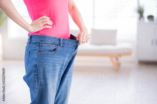 woman weight loss concept