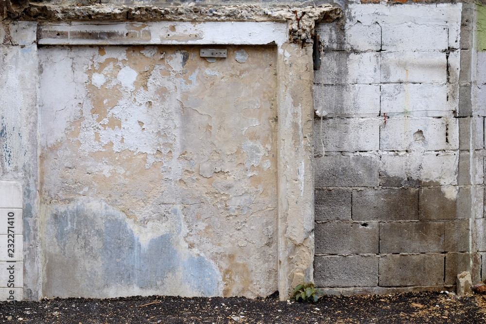 Grunge wall of the old house