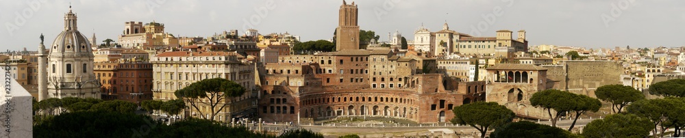 Trajansforum Rom Panorama