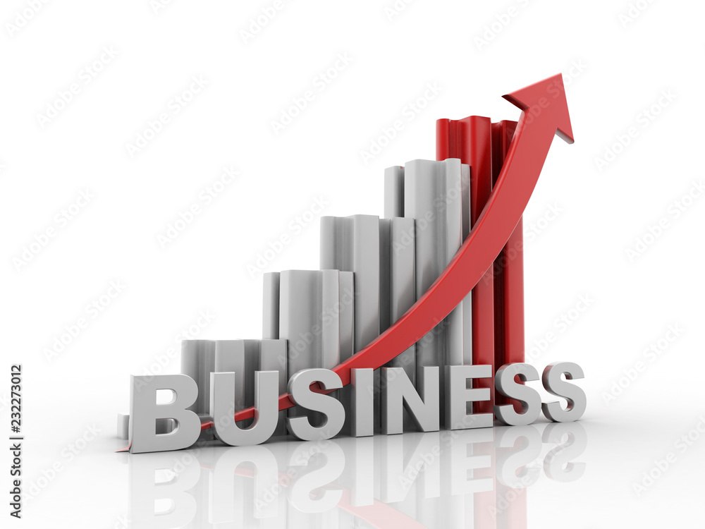 3d rendering Stock market online business concept. business Graph 3d rendering Stock market online business concept. business Graph