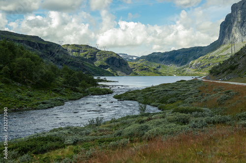Fototapeta Naklejka Na Ścianę i Meble -  Norwegian river in the mountains