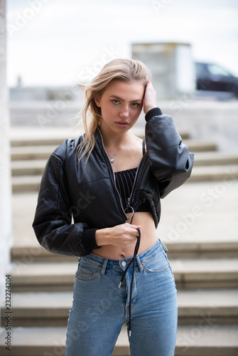 Teenage girl posing for the camera © Steve