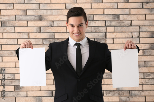 Handsome young businessman ...