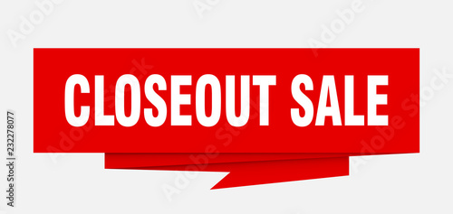 closeout sale