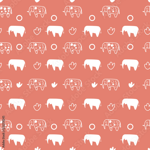 Elephants pattern