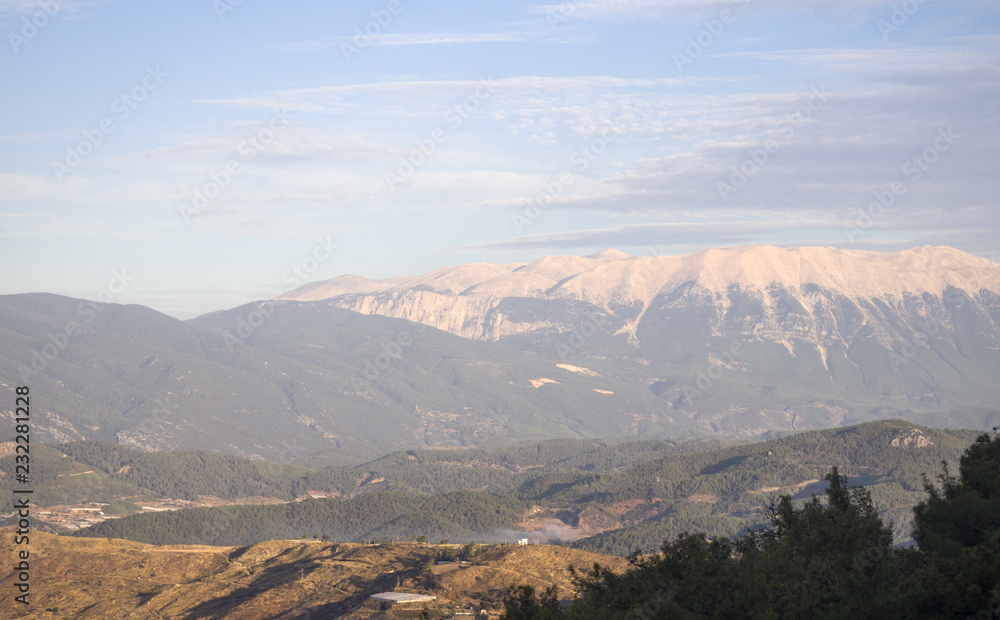 View on high Taurus mountains in Turkey