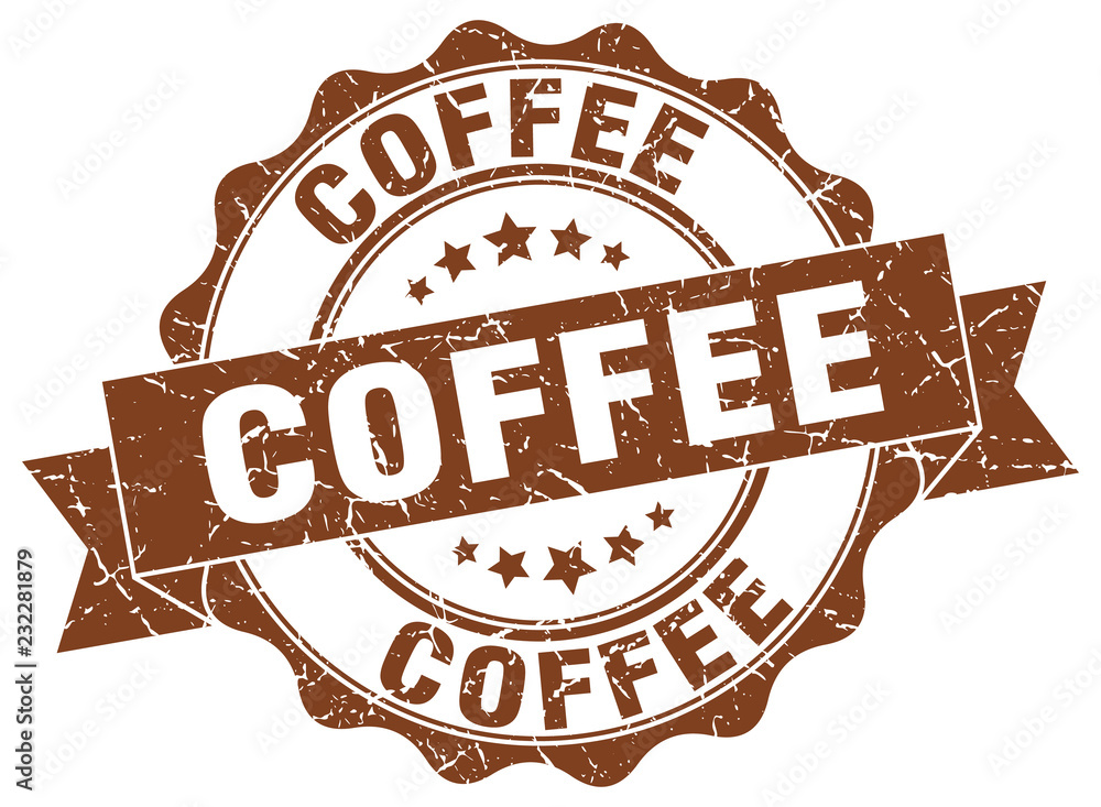 Obraz premium coffee stamp. sign. seal