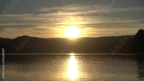 The lagoons of Ruidera at dawn
