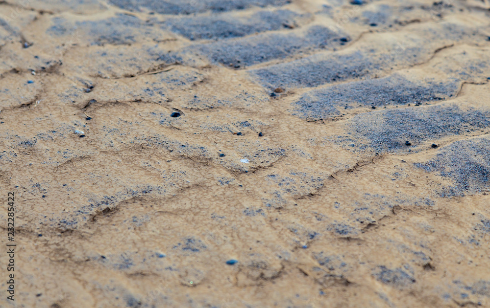 Sand dunes on mars close up Sand dunes on mars close up