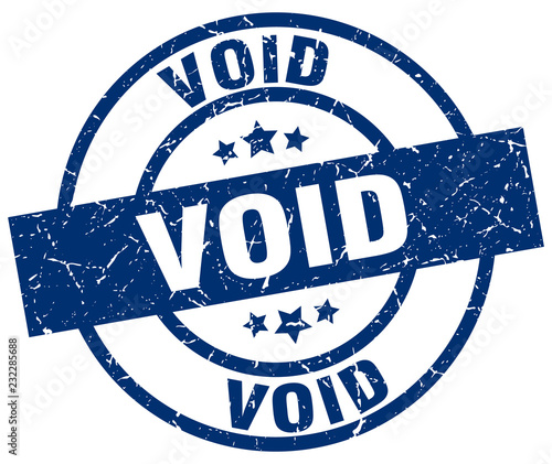 void blue round grunge stamp