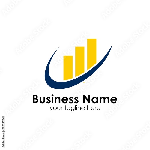 Free Download Finance logo template. accounting logo template. charts icon - GFXLoad