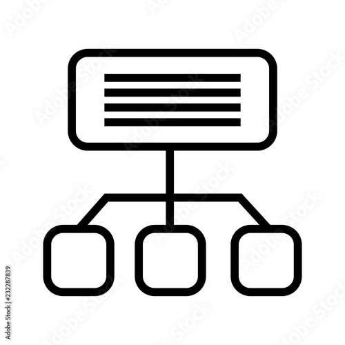 Sitemap Web Line Icon