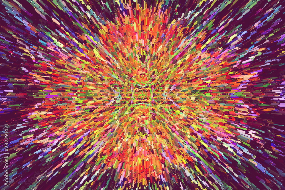 Fototapeta premium energetic abstract background-color explosion multi-color